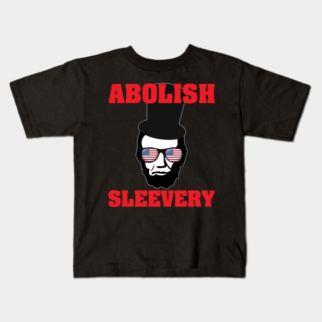 Abolish Sleevery Kids T-Shirt by myoungncsu